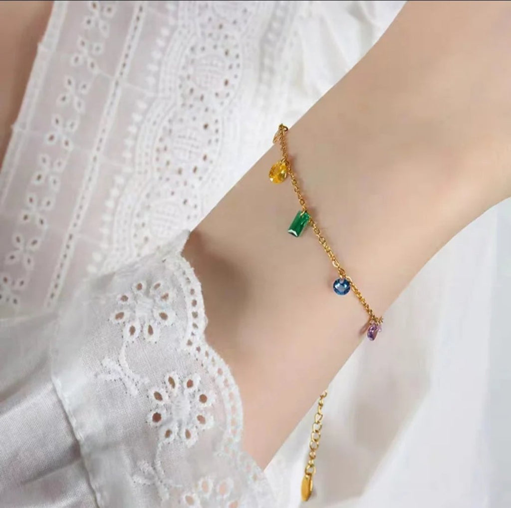 Rainbow Luxe Bracelet - Glitze Accessories