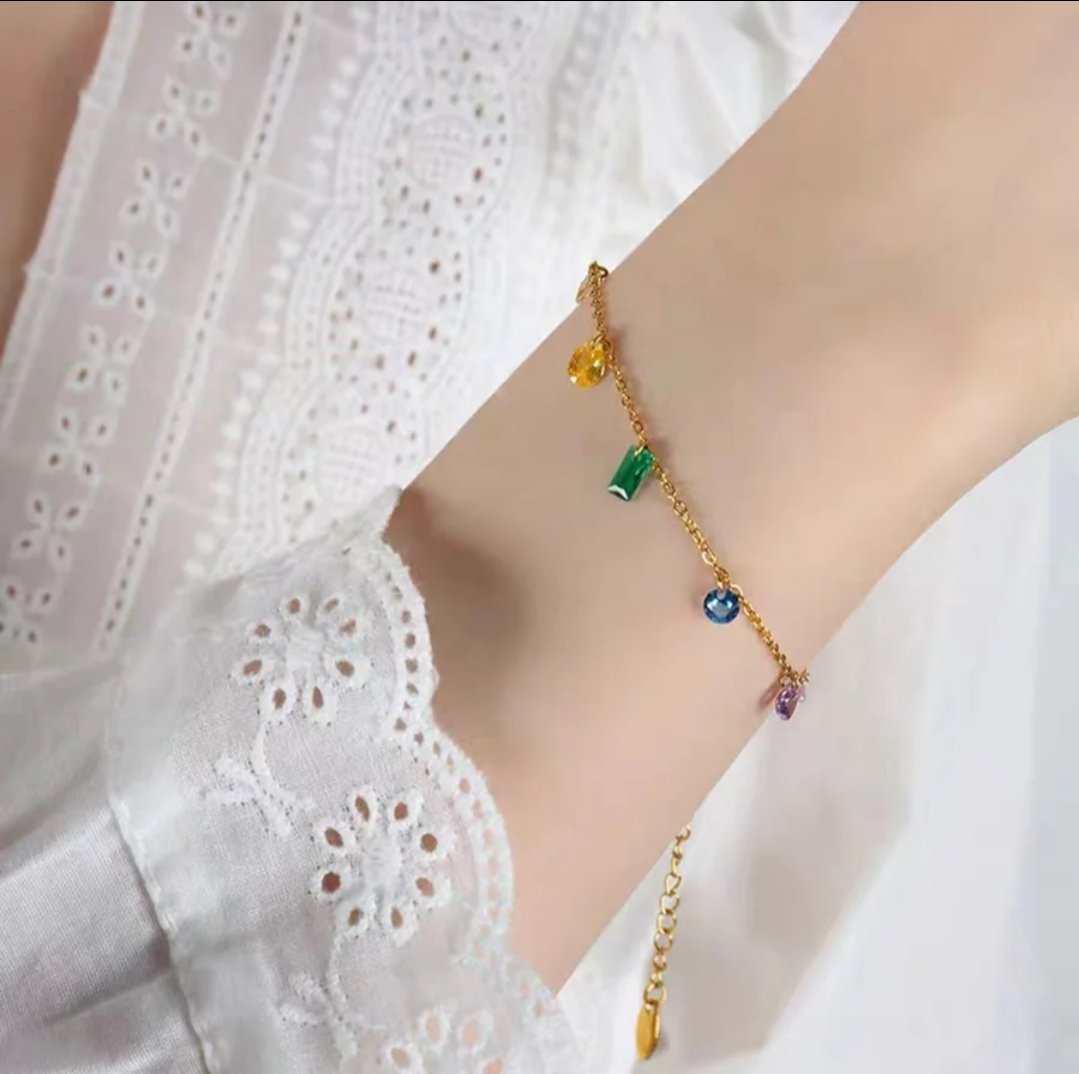 Rainbow Luxe Bracelet - Glitze Accessories