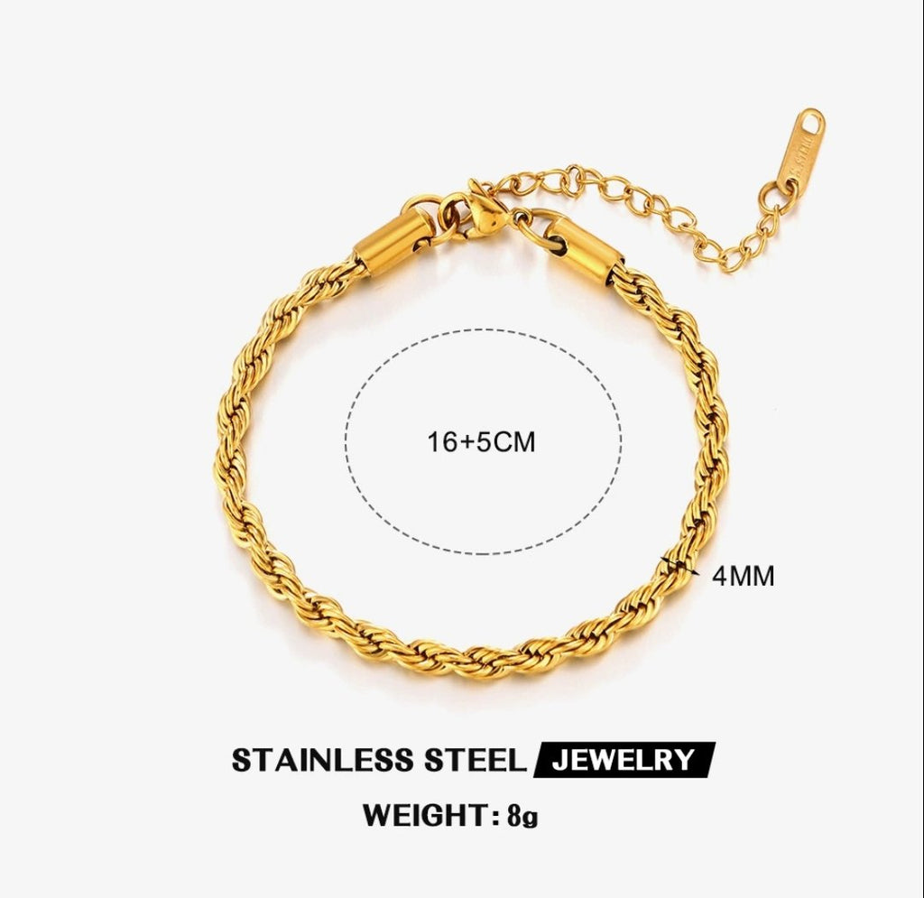 Rope chain Bracelet - Glitze Accessories