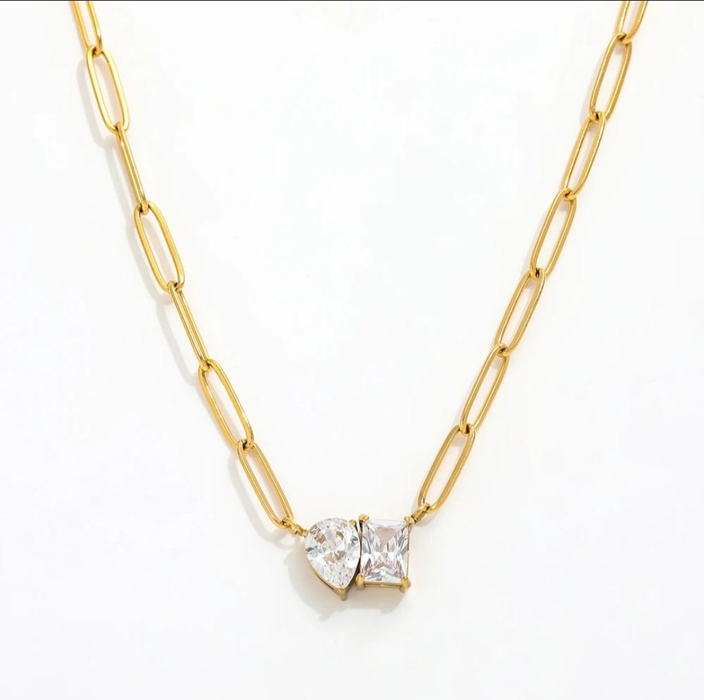 Toi Et Moi Necklace - Glitze Accessories