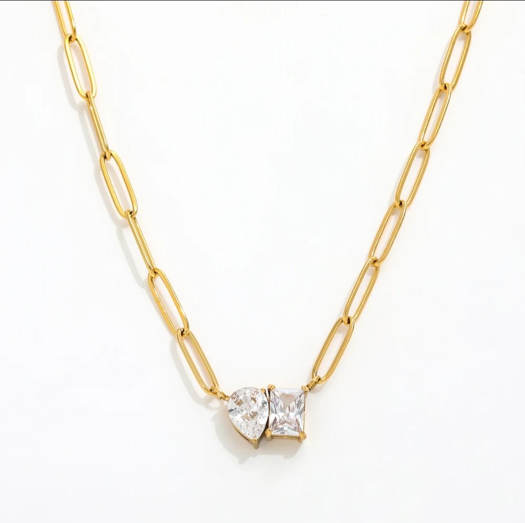 Toi Et Moi Necklace - Glitze Accessories