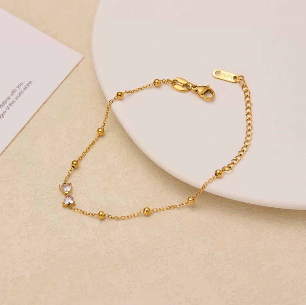 Seraphic Bow Anklet - Glitze Accessories