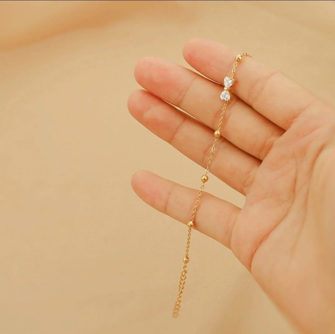 Seraphic Bow Anklet - Glitze Accessories
