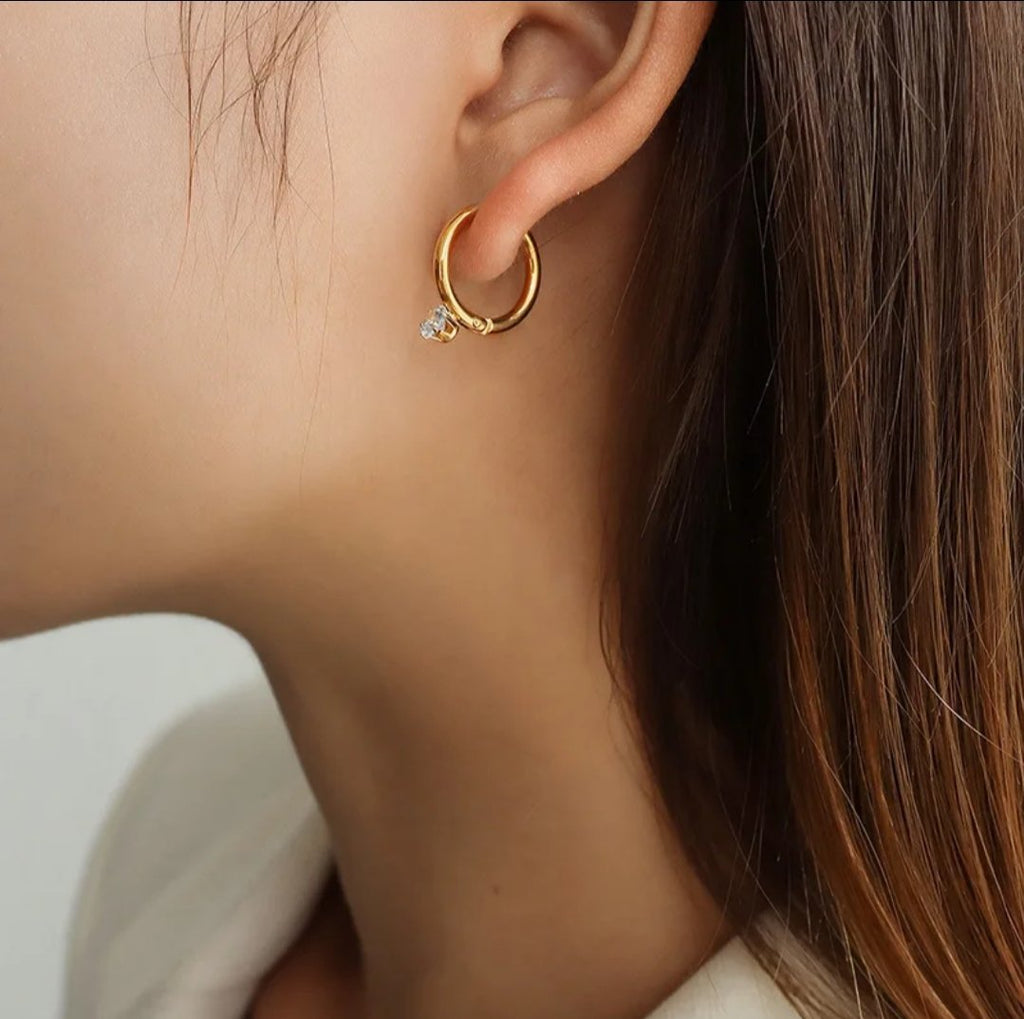 Euphoria Earrings - Golden - Glitze Accessories