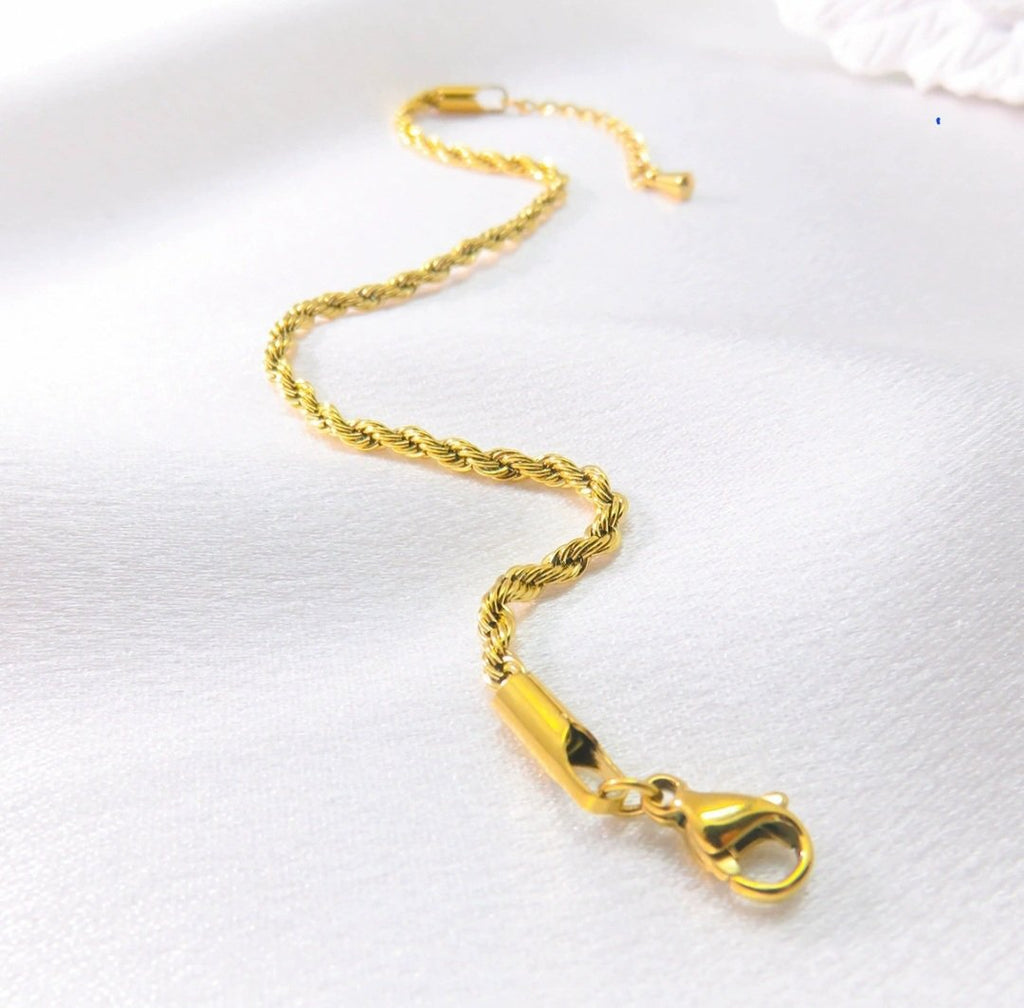 Rope Chain Anklet - Glitze Accessories