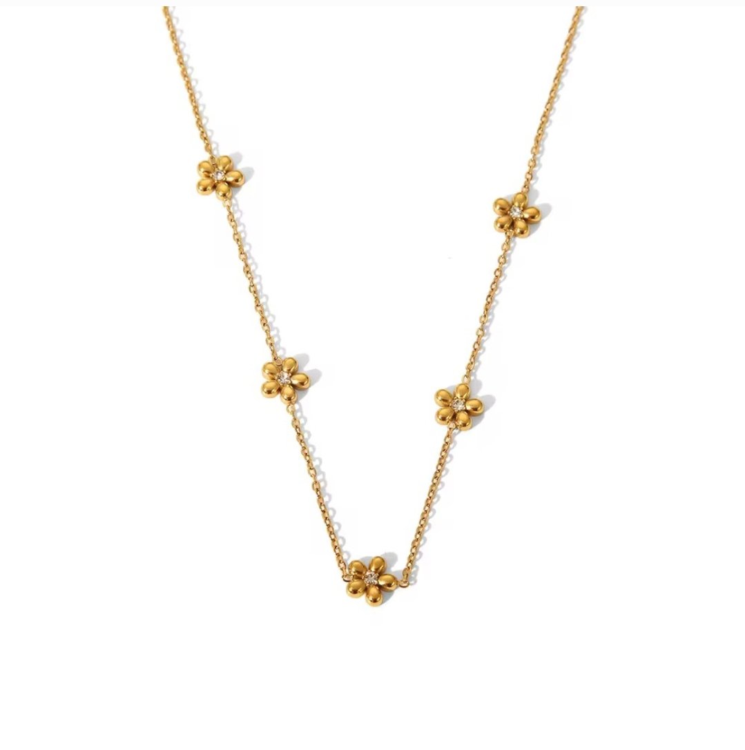 Zica Flora Necklace - Glitze Accessories