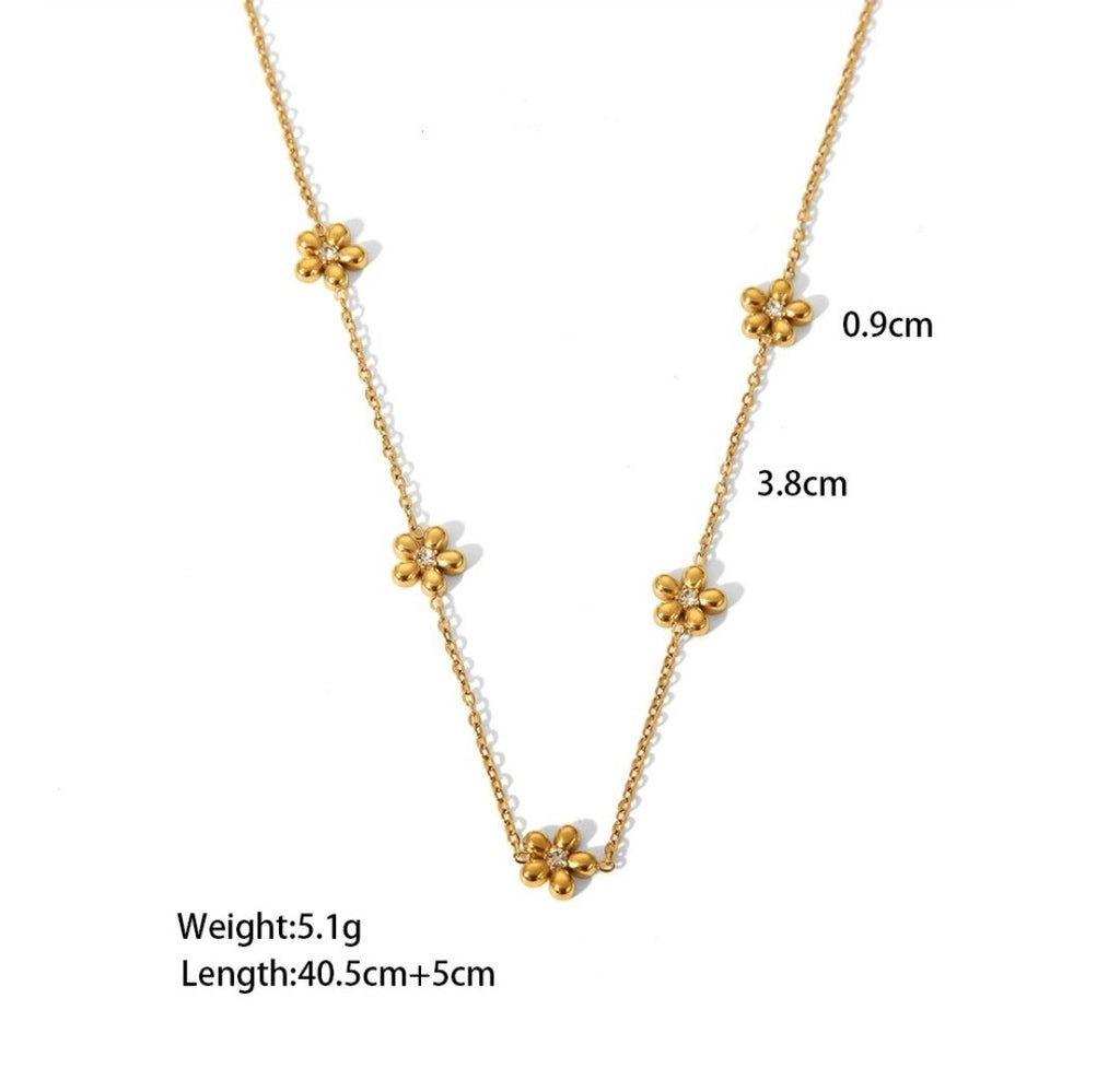Zica Flora Necklace - Glitze Accessories