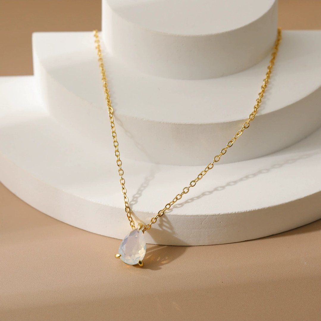 Lumina Drop - White Topaz - Glitze Accessories