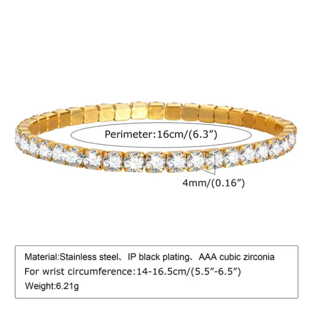 Tennis Bracelet - Adjustable - Glitze Accessories