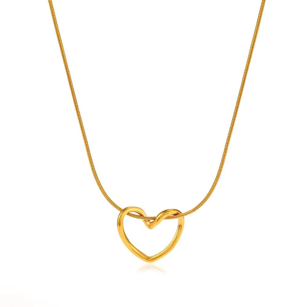 Halo Heart necklace - Glitze Accessories
