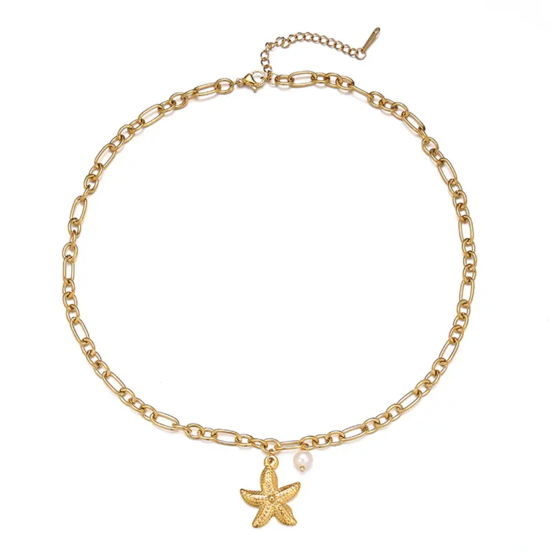Simple silver Marvyn necklace by Glitze Accessories featuring a delicate chain and minimalist design.