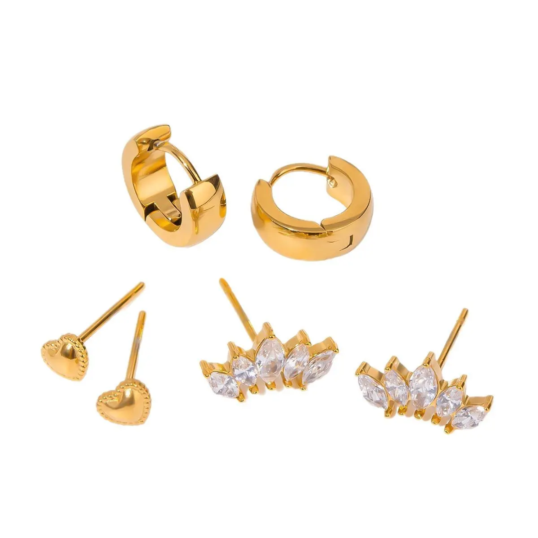 Zenith stack - 3 Pairs - Glitze Accessories