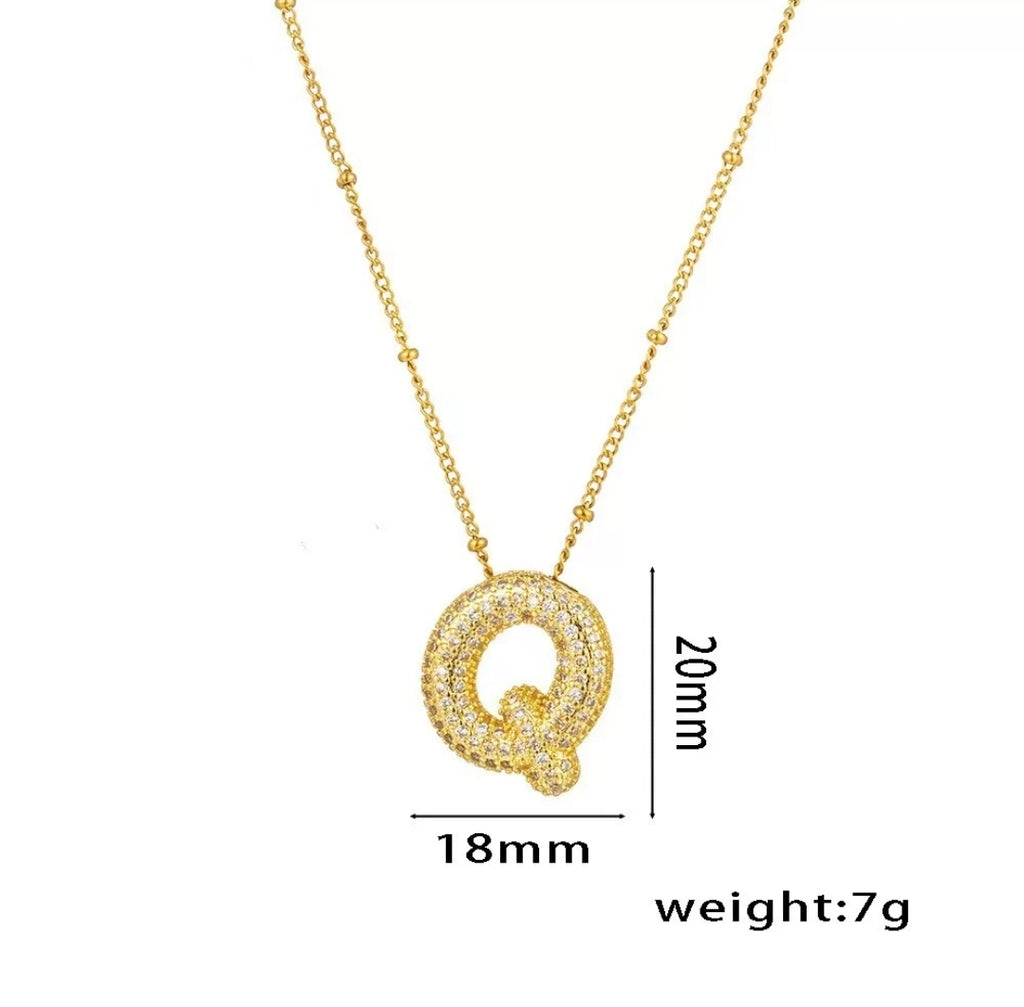Initial Necklace - Q