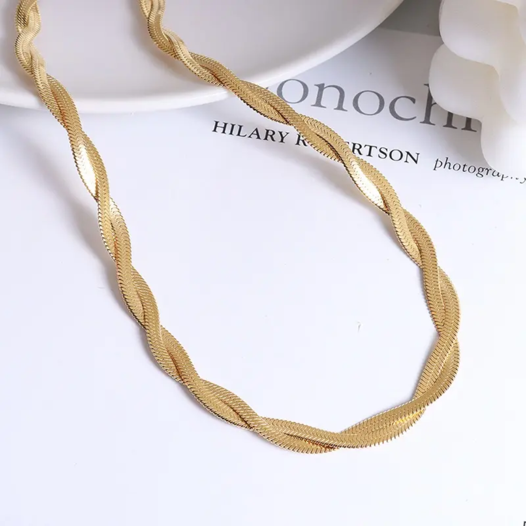 Velvet Twist Necklace - Glitze Accessories