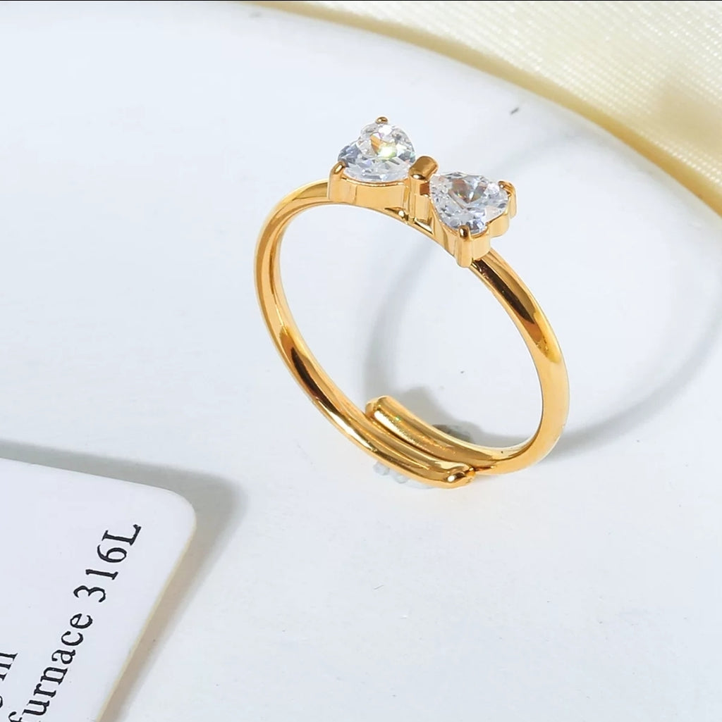 Seraphic Bow Ring - Glitze Accessories