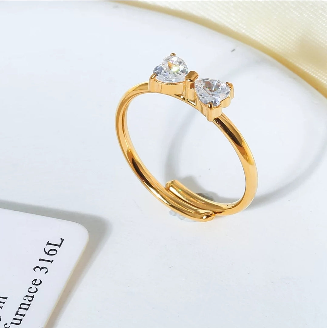 Seraphic Bow Ring - Glitze Accessories