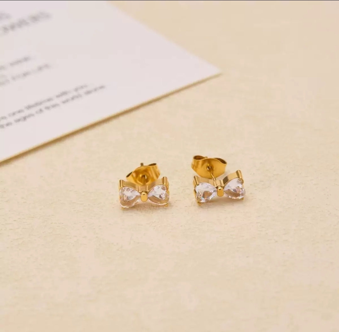 Seraphic Bow earrings - Glitze Accessories
