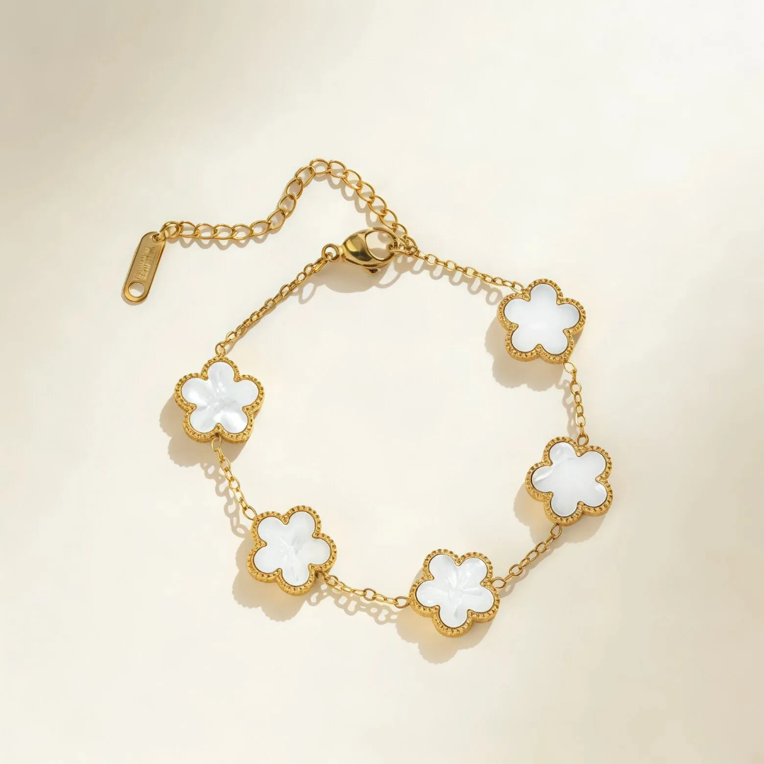 Clover - White - Glitze Accessories