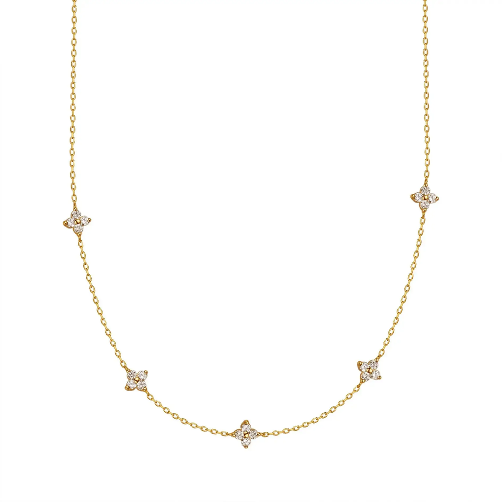 Zyrah Necklace - Golden - Glitze Accessories
