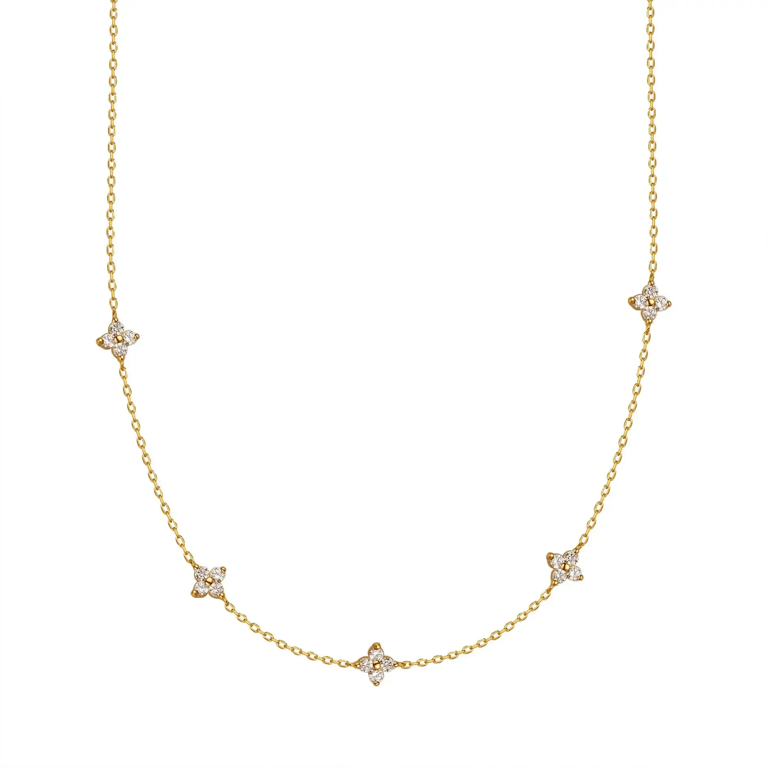 Zyrah Necklace - Golden - Glitze Accessories