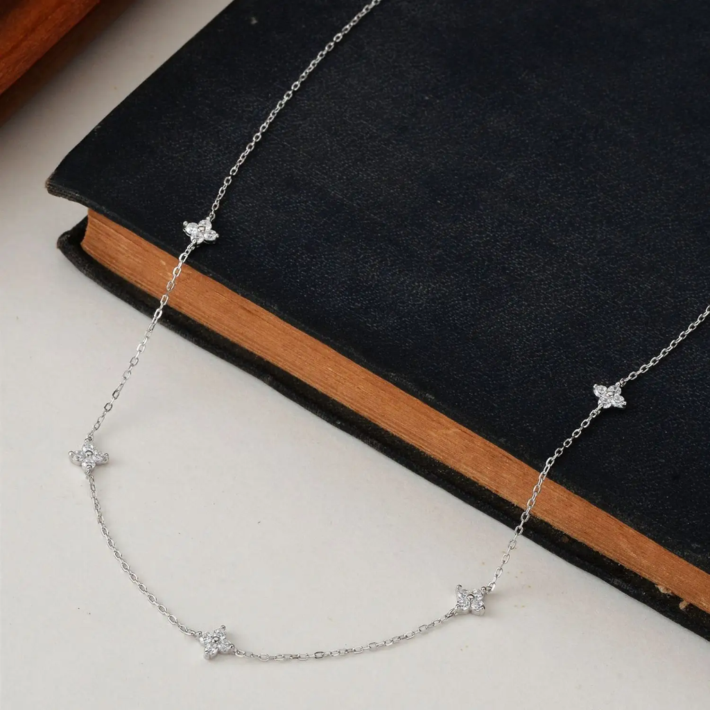 Zyrah Necklace - Silver - Glitze Accessories