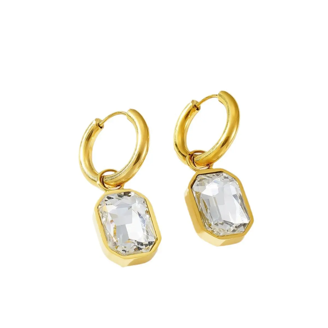 Gemma Earrings - White