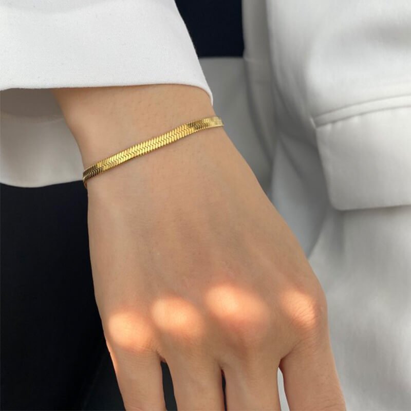 Snake Chain Bracelet - Glitze Accessories