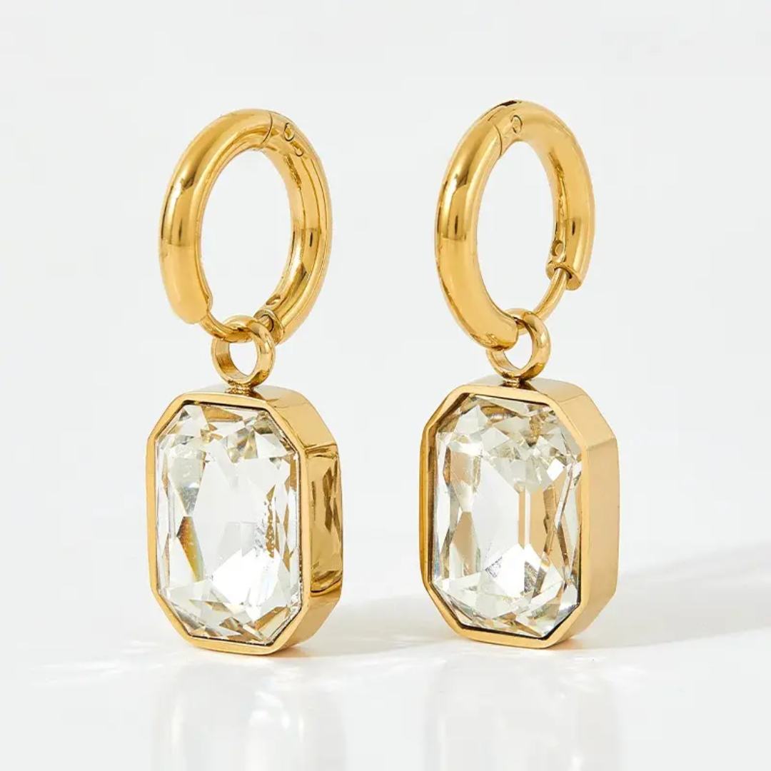 Gemma Earrings - White