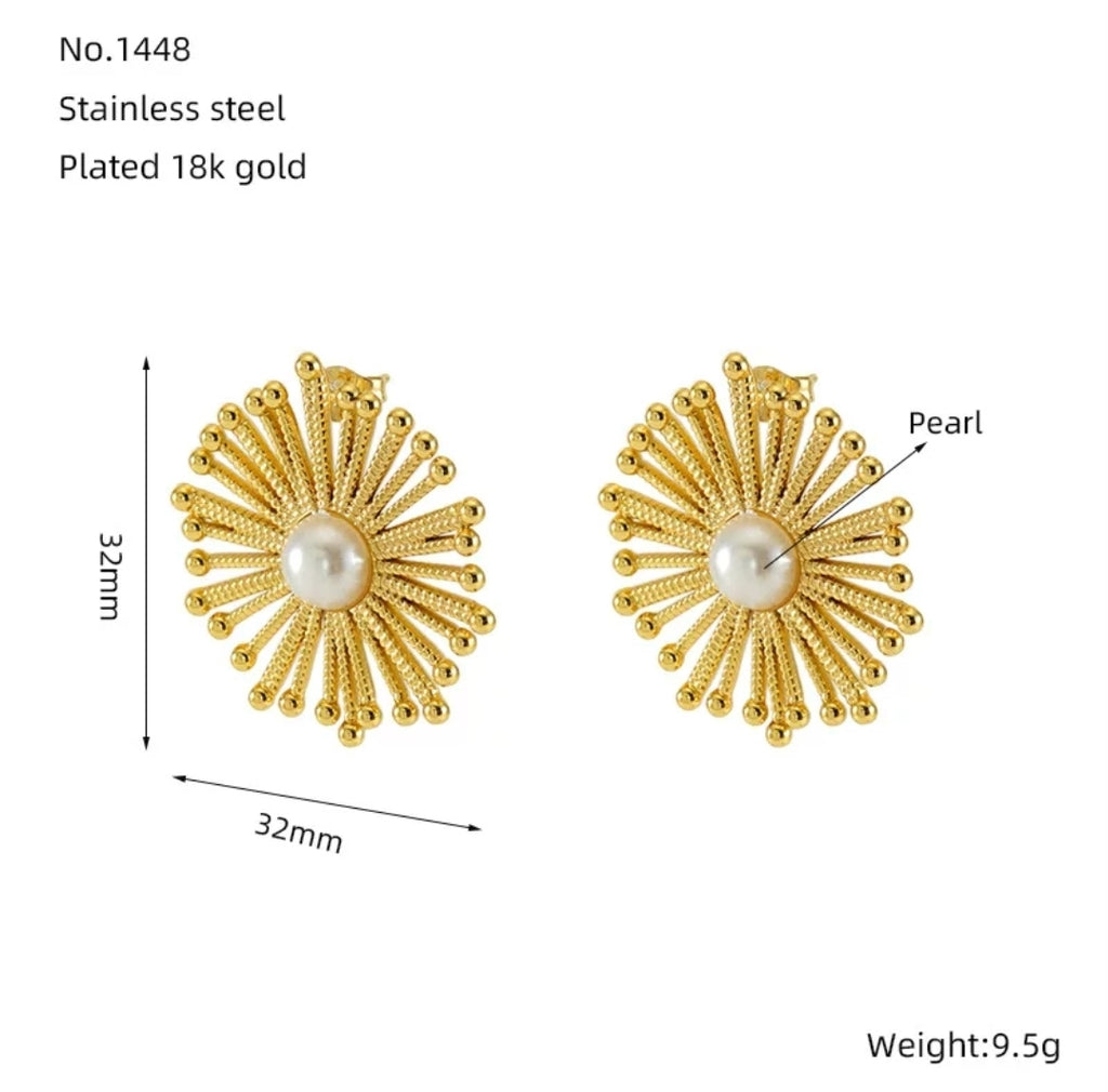 Sunflower earrings - Glitze Accessories