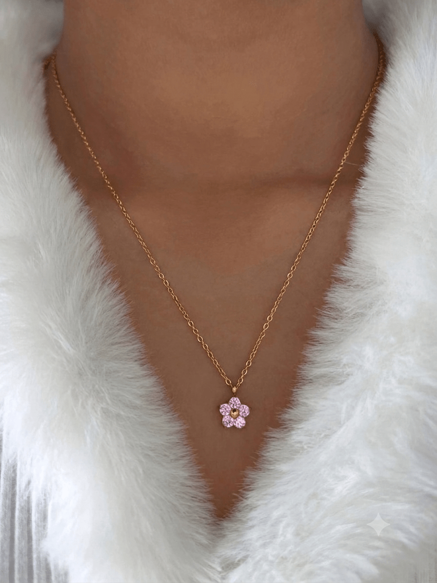Fioren Necklace - Pink