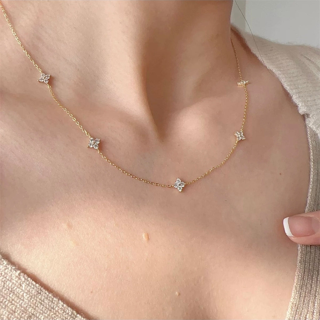 Zyrah Necklace - Golden - Glitze Accessories