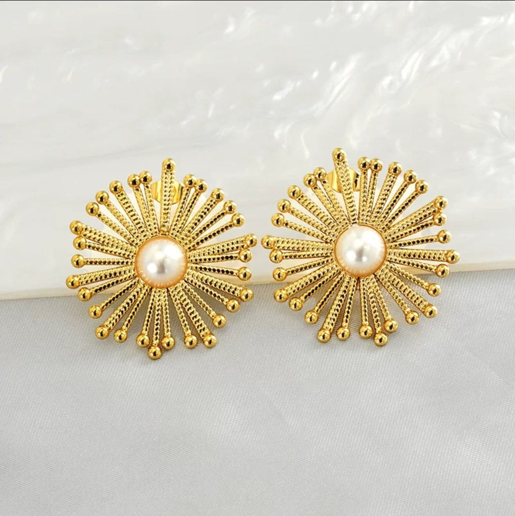 Sunflower earrings - Glitze Accessories